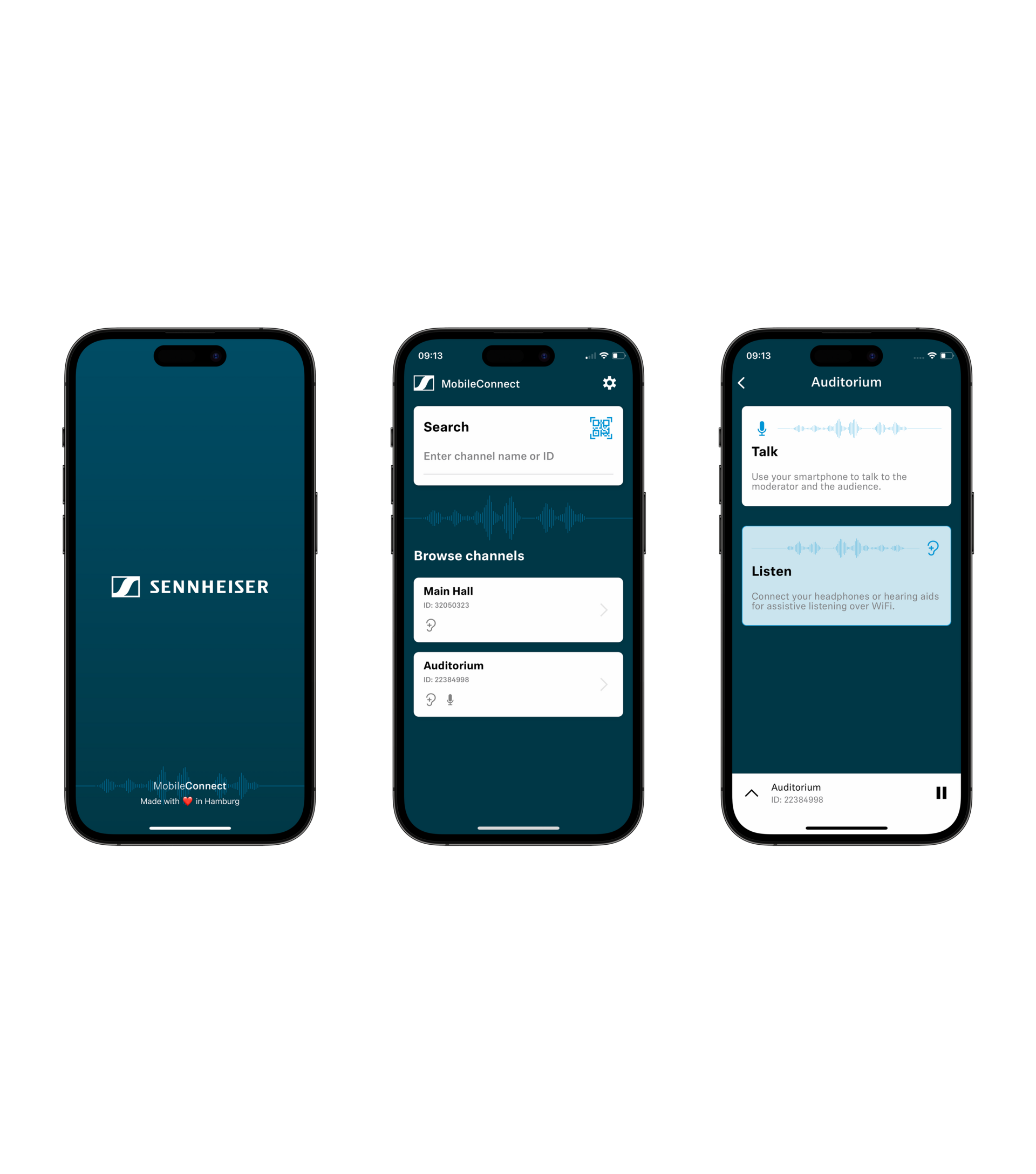 Application MobileConnect sur smartphone