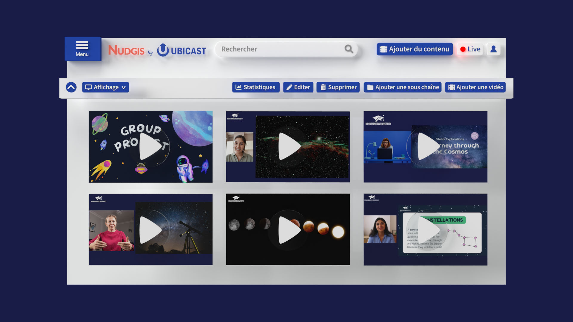 Plateforme vidéo privée